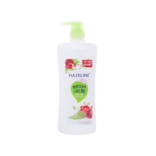 Sữa tắm dưỡng trắng da HAZELINE matcha lựu đỏ 670ml