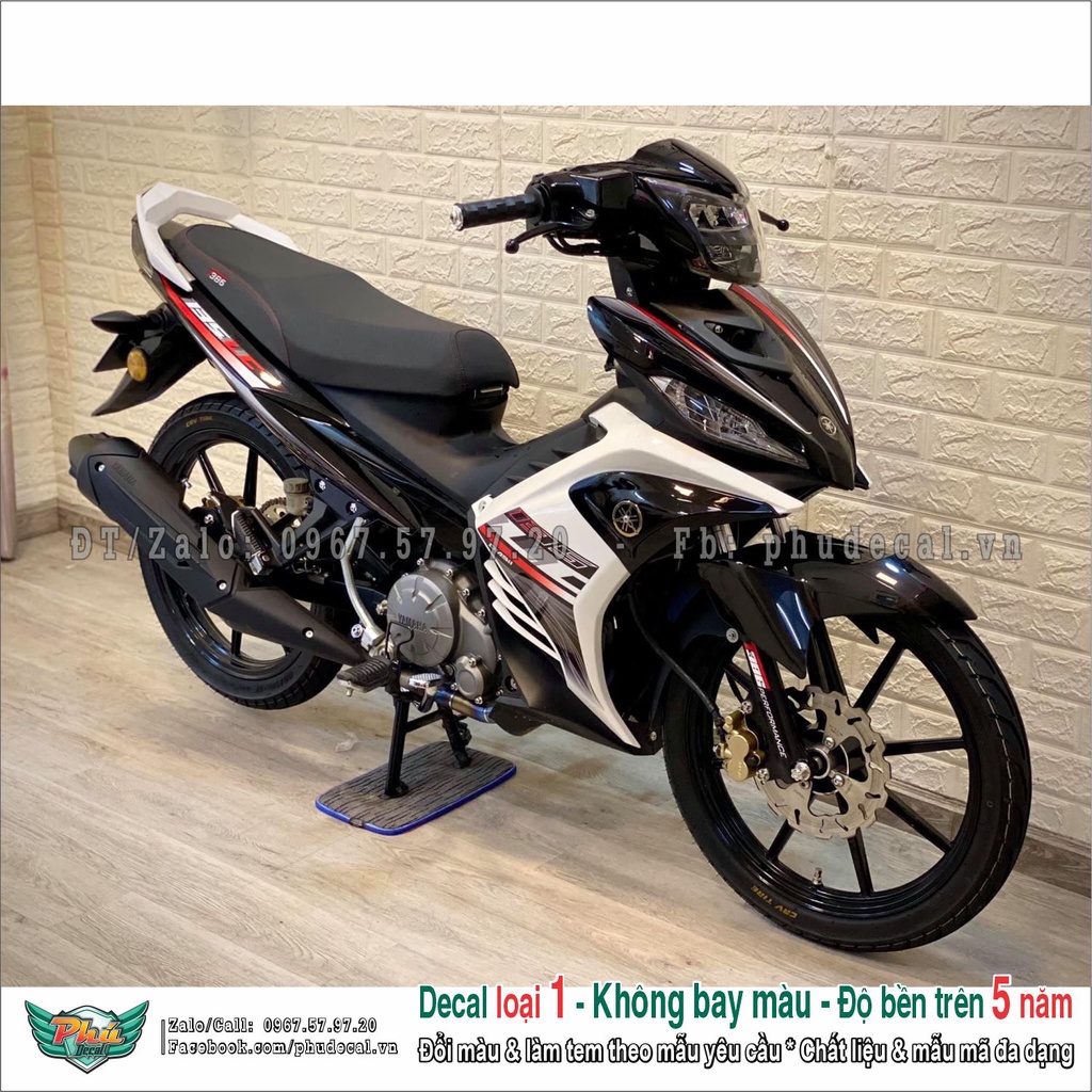 Tem rời Exciter 135 Lc trắng đỏ đen (4)