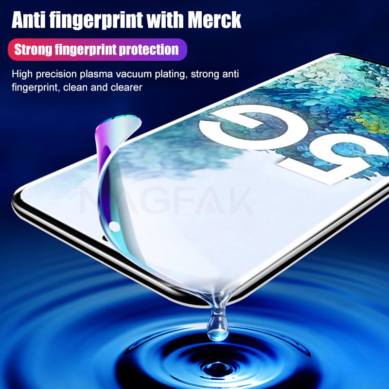 Miếng Dán Hydrogel Mềm Chống Xước Bảo Vệ Màn Hình Samsung Galaxy S21 S7 edge S9 S8 S10 Plus S20 Ultra Note 10 Plus