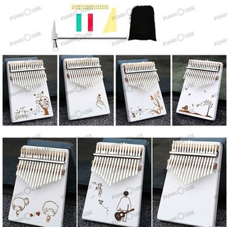 Đàn Kalimba 17 phím bằng gỗ hỗ trợ tập luyện ngón tay