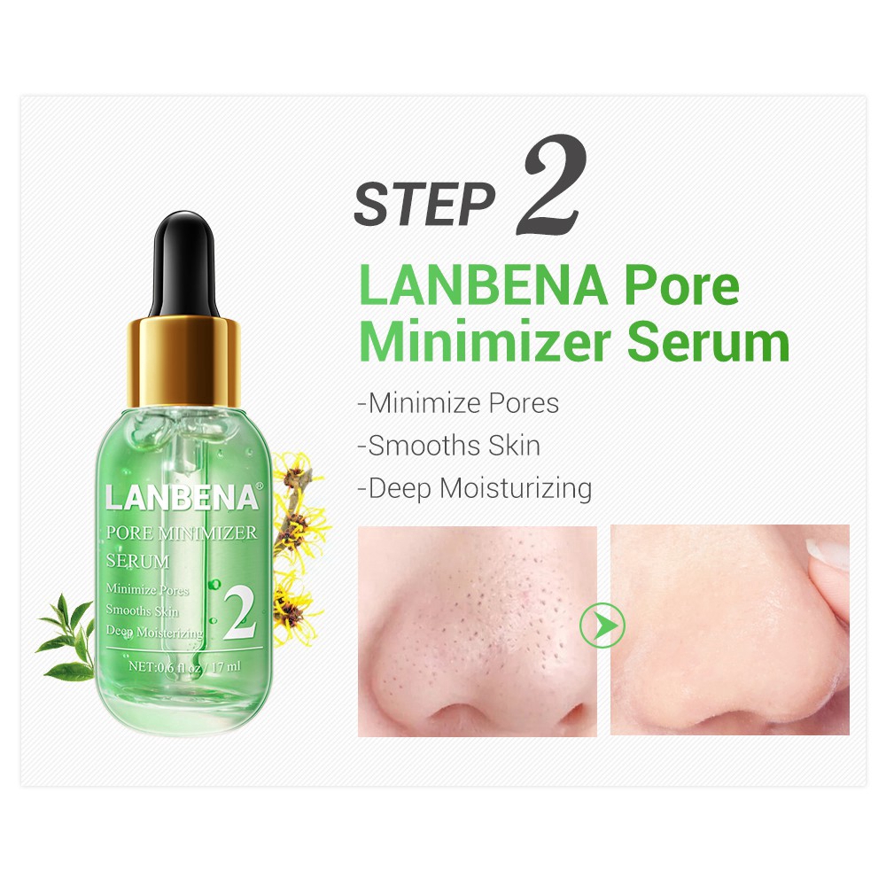 Bộ Tinh Chất Trà Xanh LANBENA 17ml Giúp Loại Bỏ Mụn Đầu Đen | BigBuy360 - bigbuy360.vn