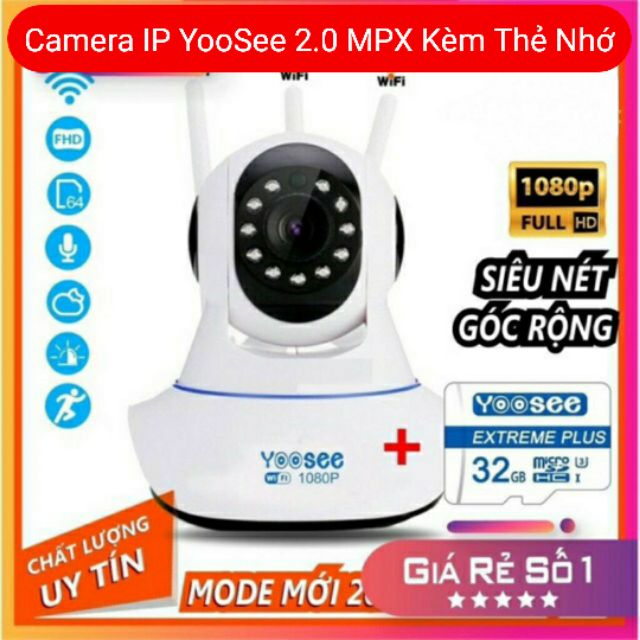 Camera IP Yoosee 2.0M Kèm Thẻ Nhớ