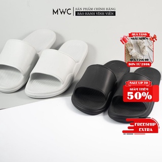 Dép MWC 7651 - Dép Nam Quai Ngang Cao Su Dẻo  Trơn Cực Đẹp, Dép Nam Kiểu Dáng Đẹp, Đi Êm Chân, Mẫu Mới, Giá Tốt