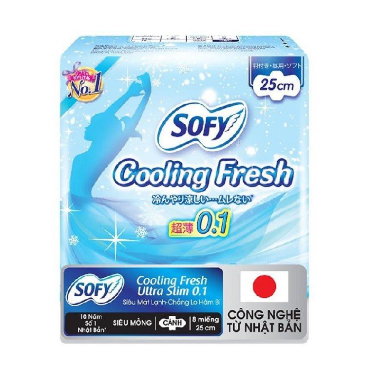 Băng Vệ Sinh Sofy Cooling Fresh Ultra Slim 25cm (8 miếng)