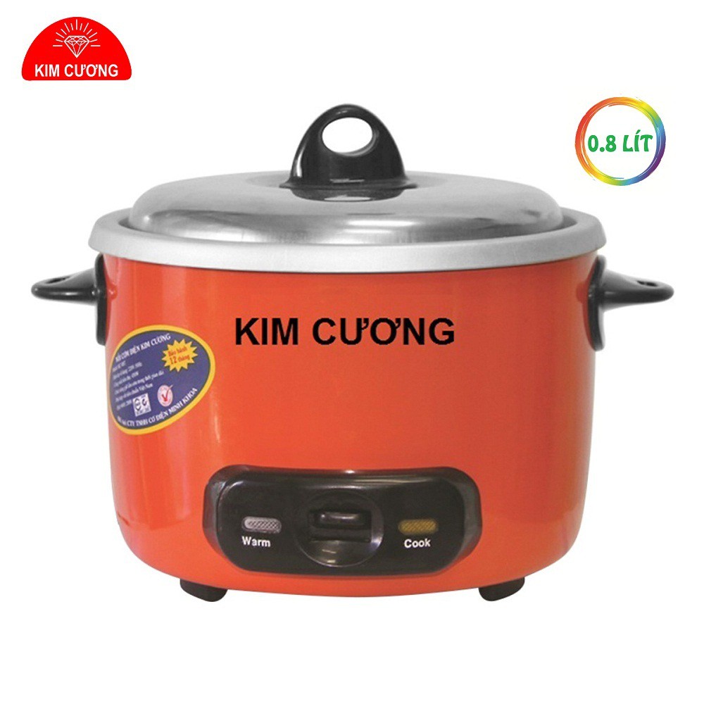 NỒI CƠM ĐIỆN 0.8 LÍT KIM CƯƠNG NẮP RỜI KC-0.8L