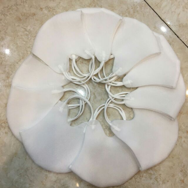 [SẴN SLL] combo 10 cái khẩu trang vải không dệt 3d mềm mịn, 2 lớp