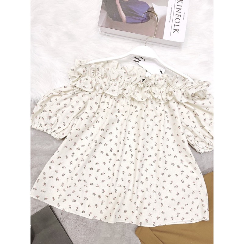 set bộ bèo trễ vai hoa nhí siêu xinh