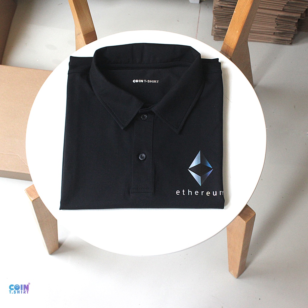 Áo Polo cao cấp Ethereum, ETH, Cointshirt, Bitcoin BTC, Binance BNB, Polkadot DOT, Crypto, HODL, Trader