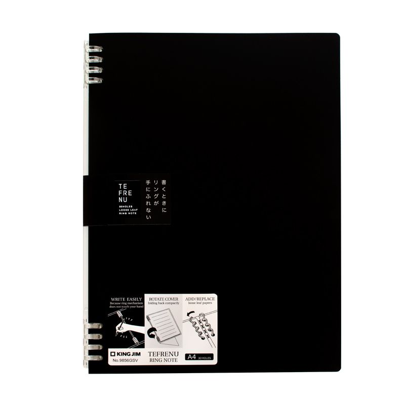 [Binder] Sổ còng bìa nhựa Nhật Bản A5/B5/A4 xinh xắn nhiều màu.