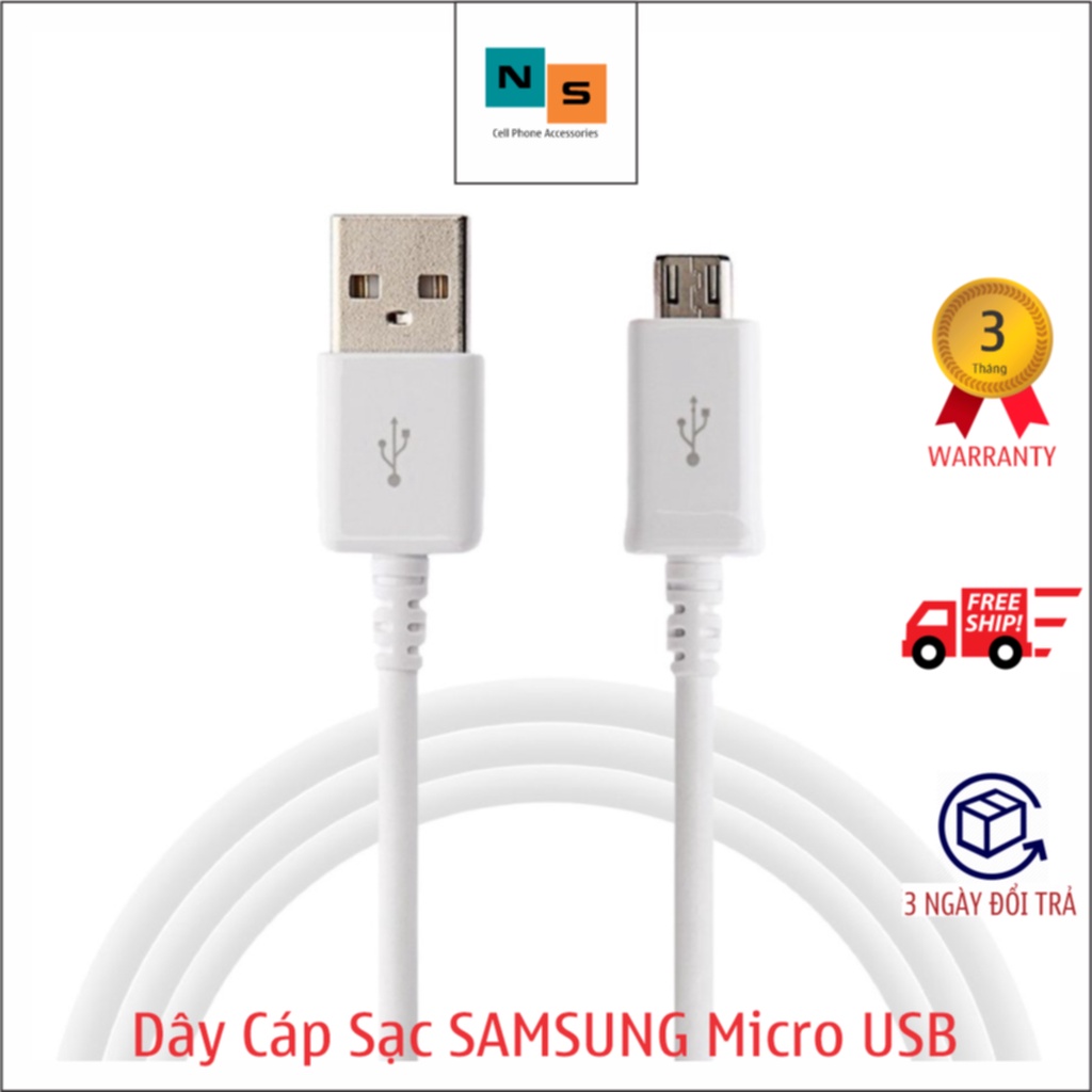Dây Cáp Sạc Samsung Micro USB chính hãng 1 mét