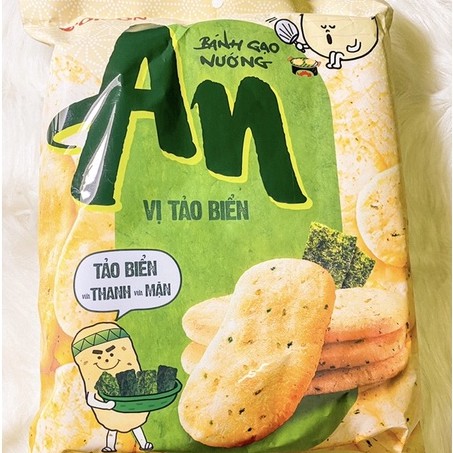 (ĐỒ ĂN VẶT) BÁNH GẠO AN vị tảo biển GÓI 111,3g(14 gói) siêu ngon