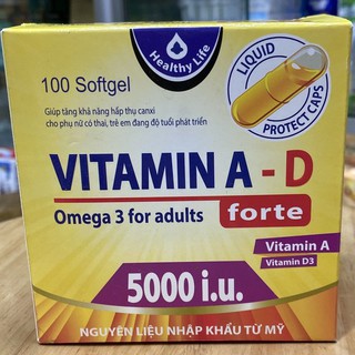 Vitamin a - d forte hộp 100 viên