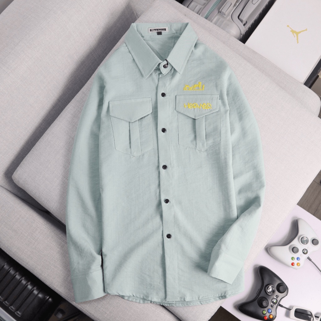 (HCM) ÁO SƠ MI NAM DÀI TAY PHONG CÁCH HOTTREND , PHONG CÁCH HÀN QUỐC ĐẲNG CẤP - LUXURY KME FASHION