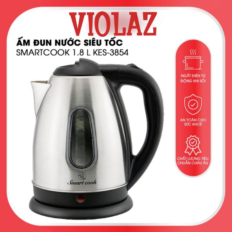 Ấm đun nước siêu tốc Smartcook 1.8 L KES-3854 ELMICH ( smart cook)