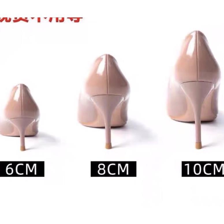 HoT Giày cao gót màu nude mũi nhọn gót từ 7 đến 10 phân C25