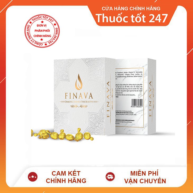 [Chính Hãng] Finava Viên Sủi Trằng Da Chống Lão Hóa Sau 40 Ngày cao cấp