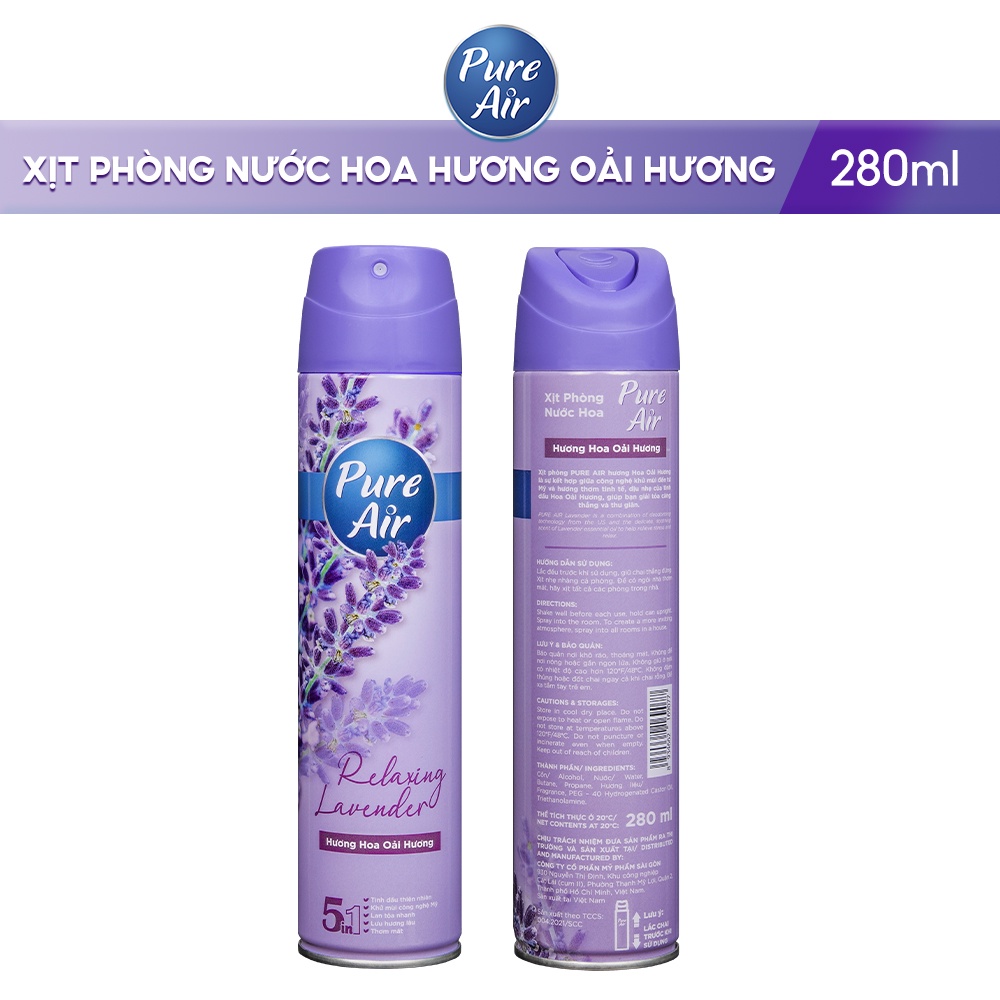 Xịt phòng hương nước hoa Pure Air 280ml