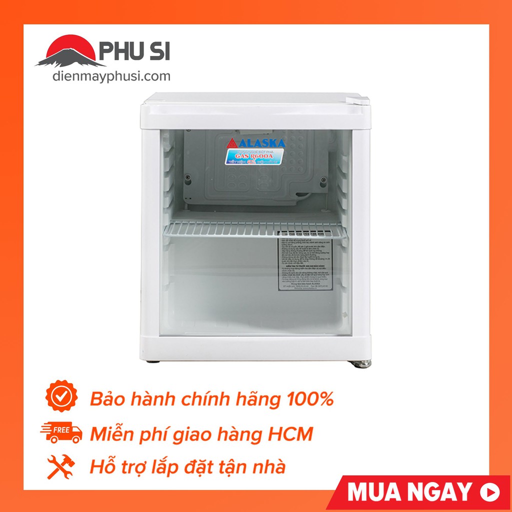 [Chỉ giao HCM] Tủ mát mini Alaska 50 lít LC-50 (Trắng)