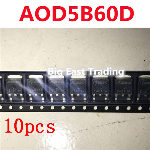 D5B60D AOD5B60D TO-252 10 chiếc 600V 10A, đảm bảo chất lượng pxa5