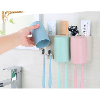 Bộ dụng cụ để bàn chải đánh răng kèm 3 cốc ECOCO