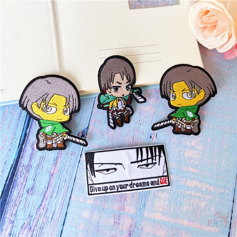 ☸ Miếng Dán Ủi Hình Attack on Titan - Levi ·Ackerman ☸ 1 Sticker Ủi Thêu Hình Anime