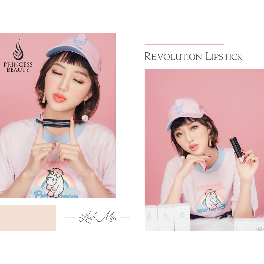 SON MÔI SIÊU LÌ- KHÔNG CHÌ REVOLUTION LIPSTICK PRINCESS WHITE