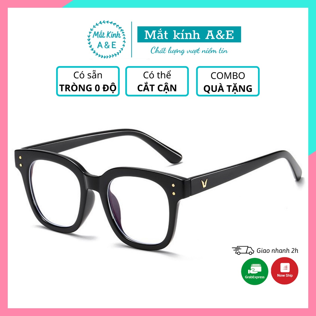 Mắt kính cận Wild Wild  mắt vuông gọng kính nhựa kiểu dáng trẻ trụng năng động A&amp;Eeyewear