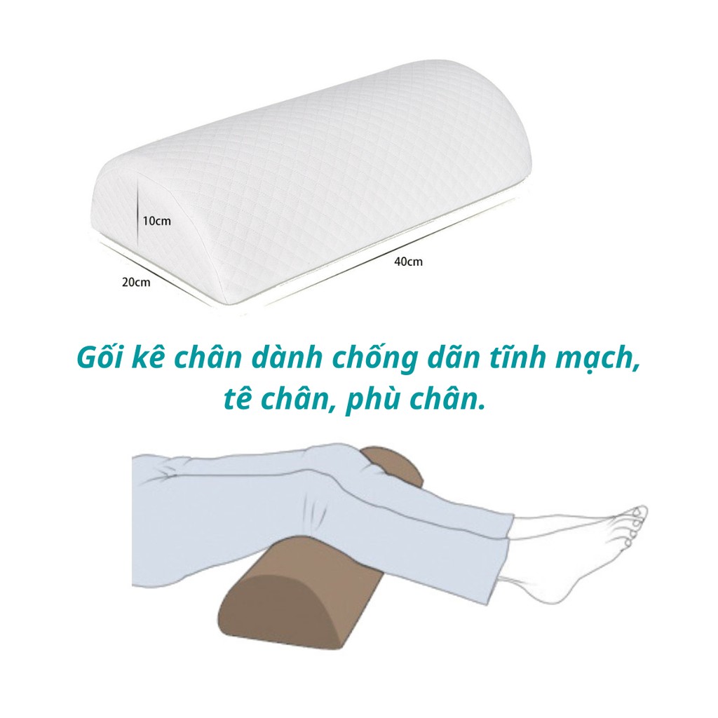 Gối gác chân chống giãn tĩnh mạch hoặc gối kê lưng/gối kê đầu