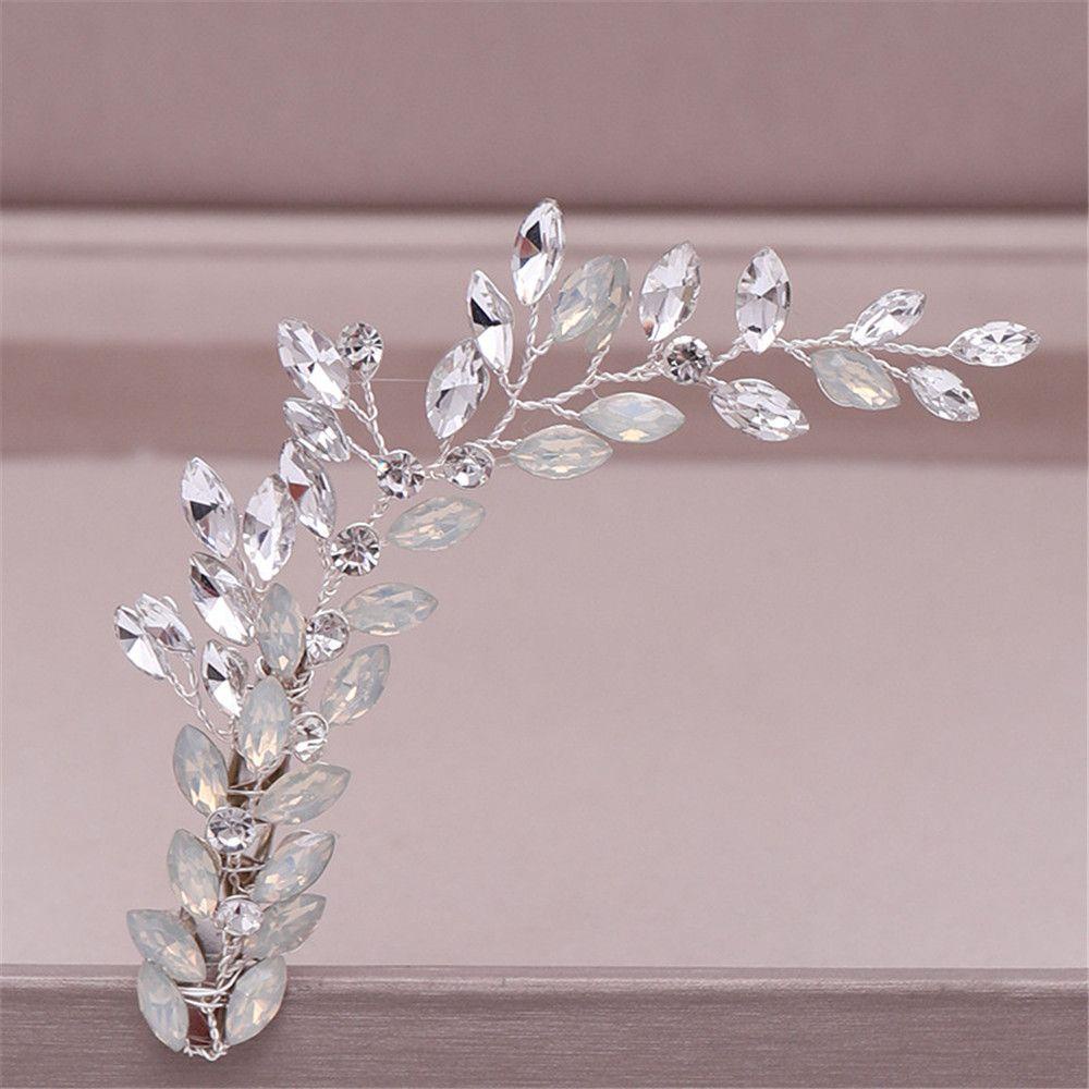 Kẹp Tóc Đính Đá Opal Thời Trang Cho Cô Dâu