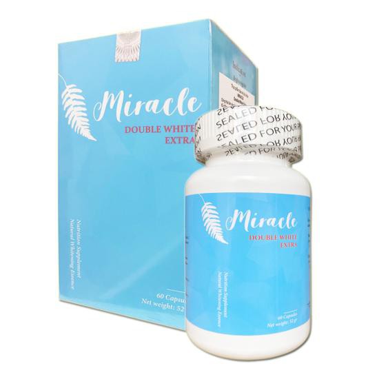 [HÀNG NHẬP KHẨU] Viên Uống Trắng Da MIRACLE Double White Extra - hộp 60 | BigBuy360 - bigbuy360.vn