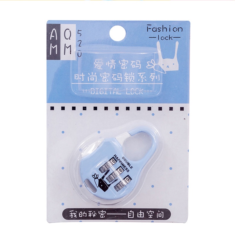 Ổ Khóa Mật Khẩu 3 Số Mini Dễ Thương