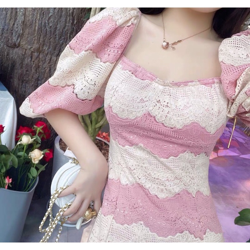 Váy body ren cúp ngực