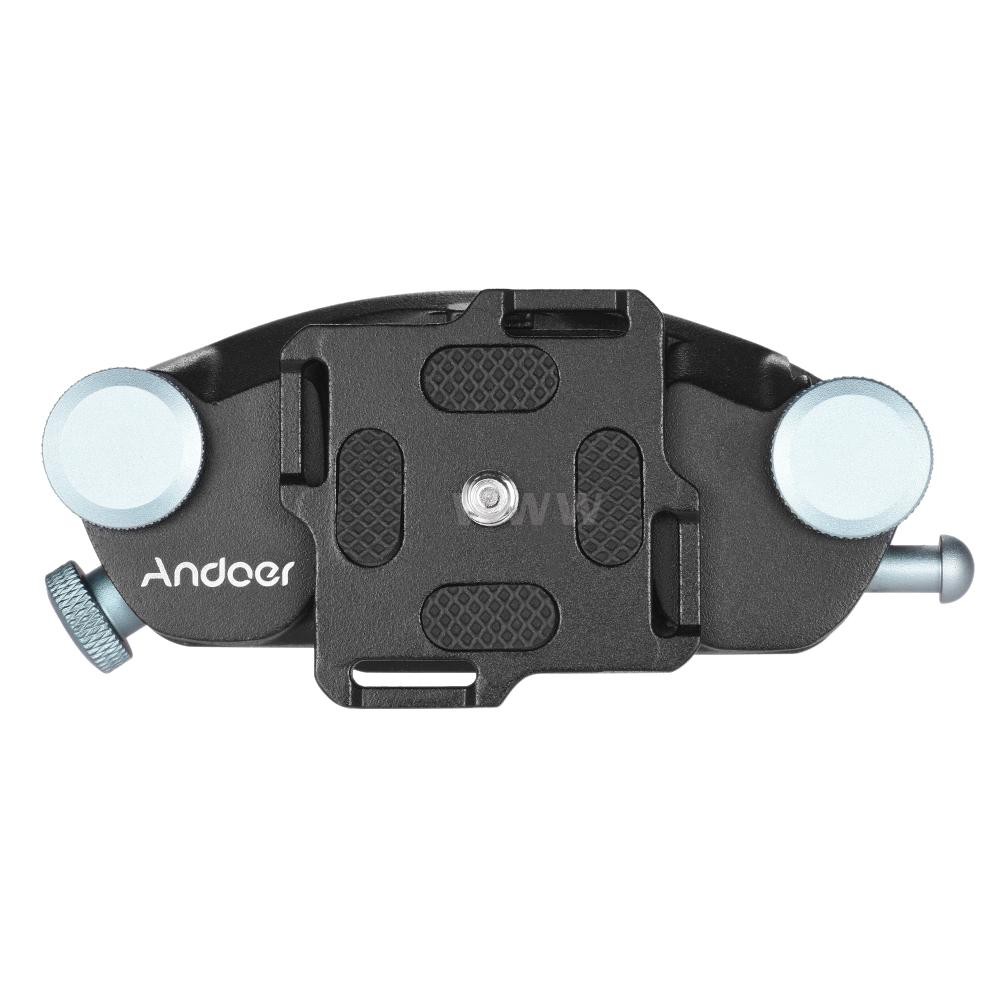 Andoer Metal Quick Release Camera Waist Belt Strap Buckle Button Mount Clip for Canon Nikon Sony DSLR Cameras Max. Load Capacity 20kg | WebRaoVat - webraovat.net.vn