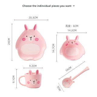 Set 4 bộ đồ ăn cute