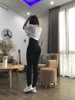 Quần legging nâng mông cạp cao gen bụng tôn dáng