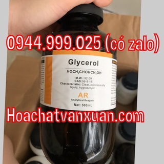Glycerol hay glyxerol glycerin glyxerin chai 500ml sản phẩm ức chế mọc lông sau triệt máy glycerol