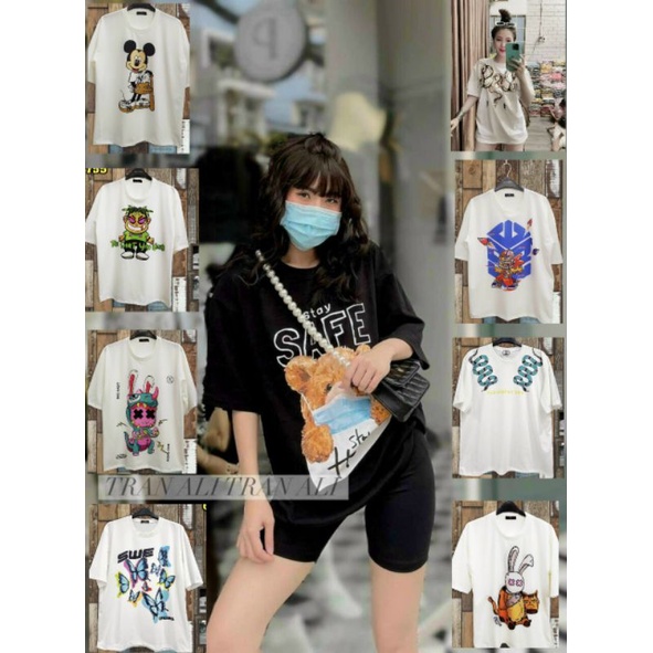 áo thun 3D, áo phông form rộng unisex siêu hot