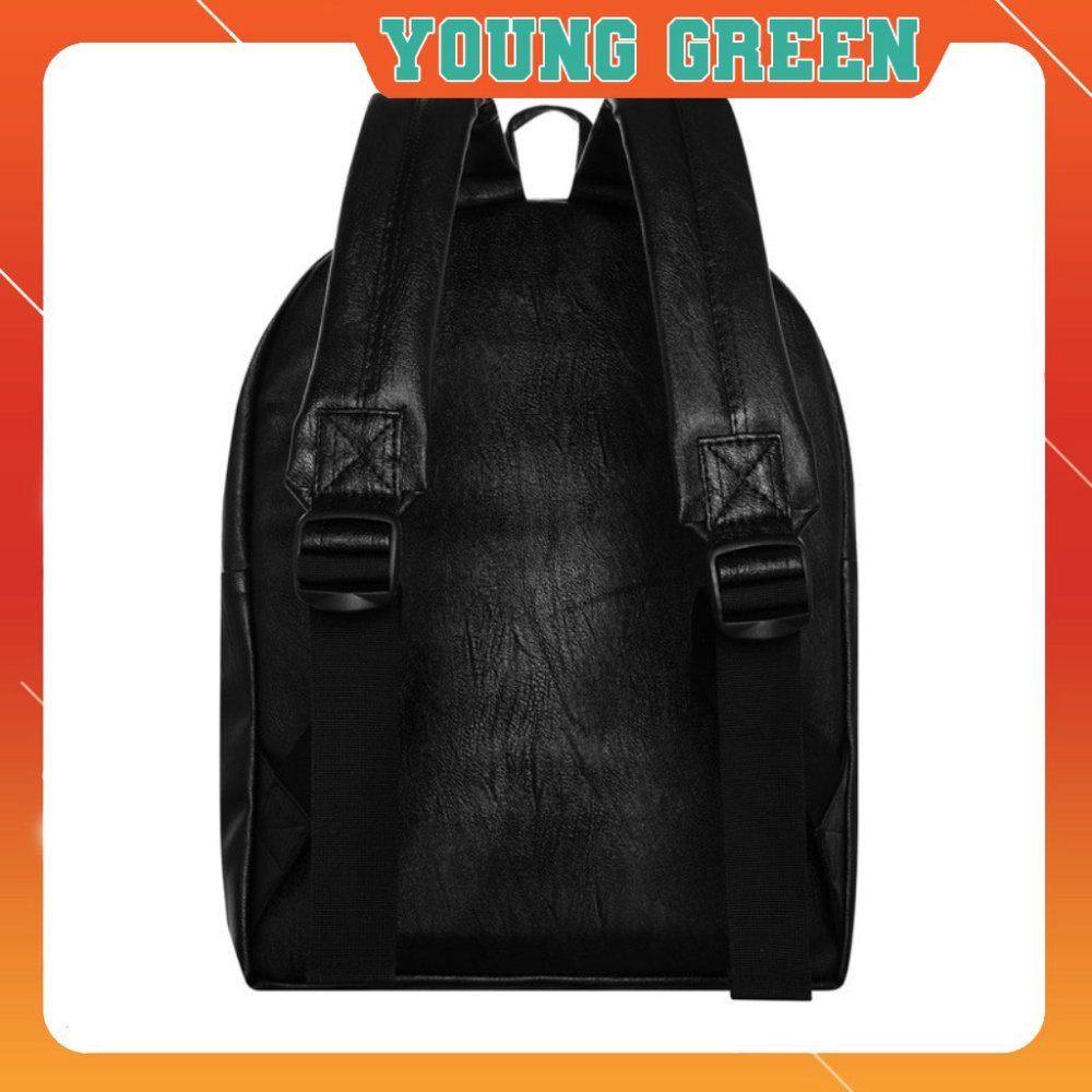 [Hà Nội] YG Leather Backpacks - Balo Đen Basic [YGSHOP.HANOI]