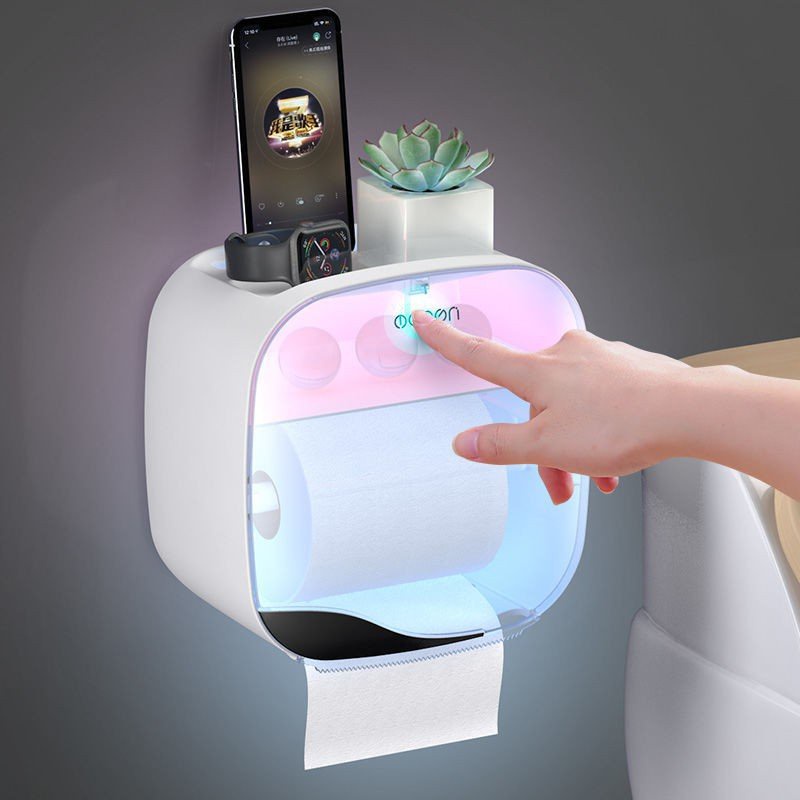 Hộp Đựng Giấy Vệ Sinh Cao Cấp OENON Hộp Đựng Khăn Giấy Treo Tường Không Cần Khoan Đục
