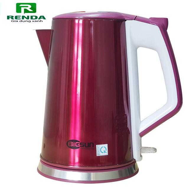 Ấm siêu tốc inox 1500W, dung tích 1.8L Bigsun BK-18BC3-1-Purple (tím)