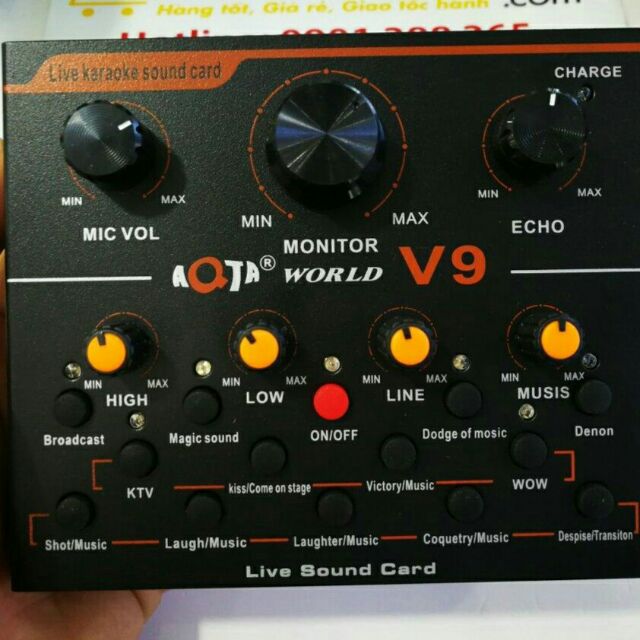 Soundcard thu âm v9 Quốc tế tiếng anh