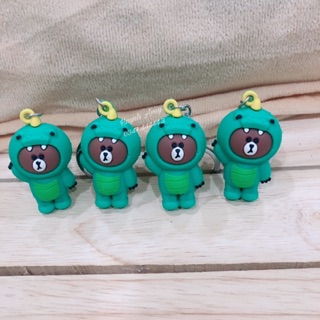 🐻 Móc khoá gấu Dino Brown
