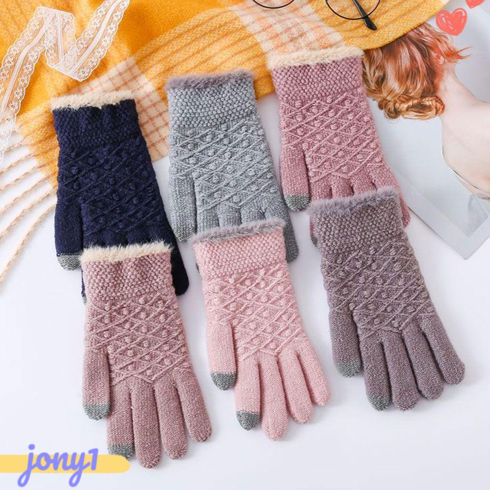 Găng Tay Lái Xe Dệt Kim Hở Ngón