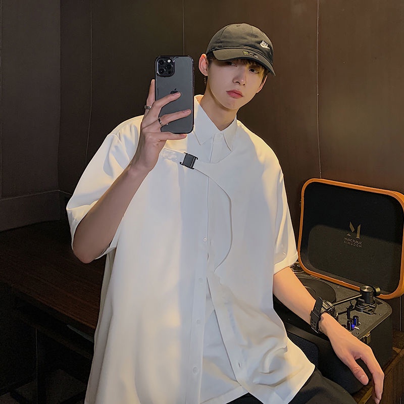 Áo Sơ Mi Tay Ngắn Phong Cách Hàn Quốc Thời Trang Cho Nam