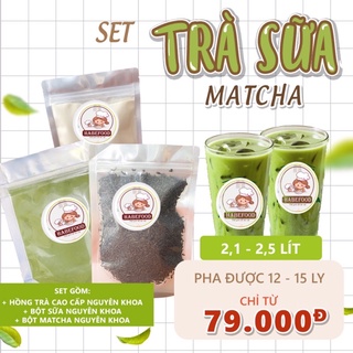 Set trà sữa matcha thơm ngon béo ngậy