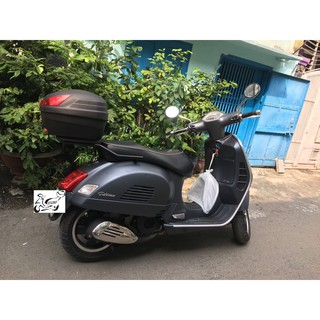 Thùng xe Vespa GTS mẫu B27N và baga SRV thiết kế chuẩn xe Vespa