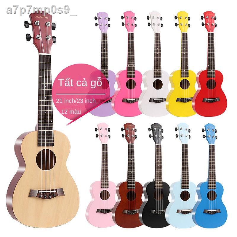 ┋☁Đàn ukulele nữ nam mới bắt đầu học trẻ em người lớn 21 inch 23 inch ukulele nhạc cụ bằng gỗ cây đàn guitar nhỏ