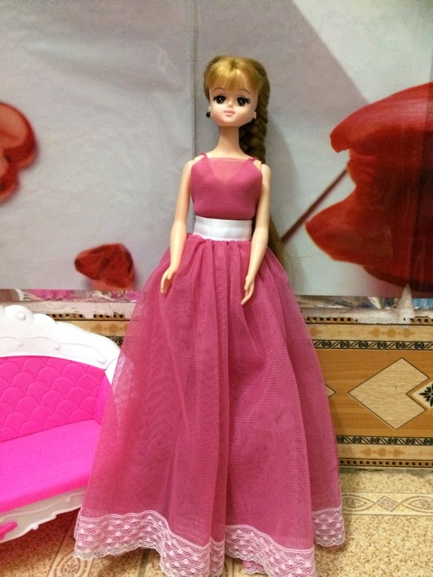 váy dạ hội cho barbie