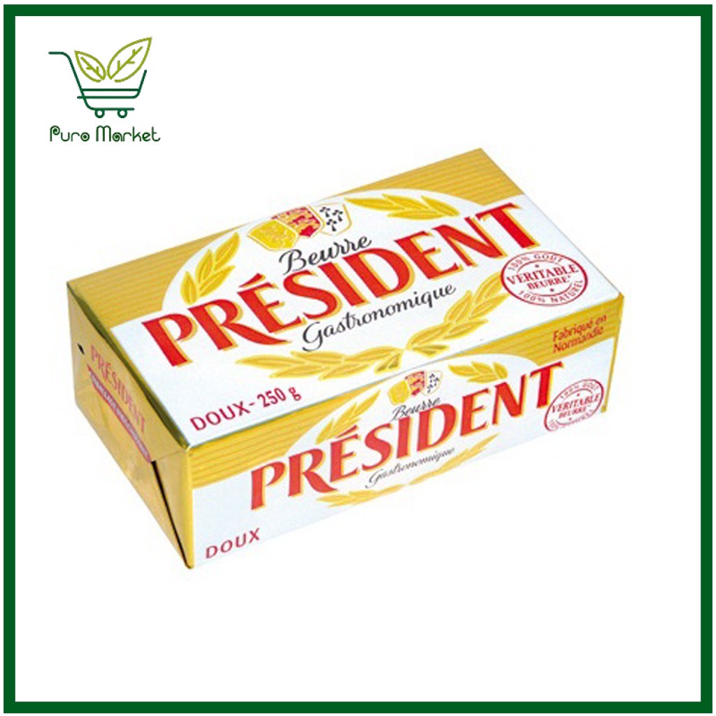 Bơ Nhạt hiệu President 200g