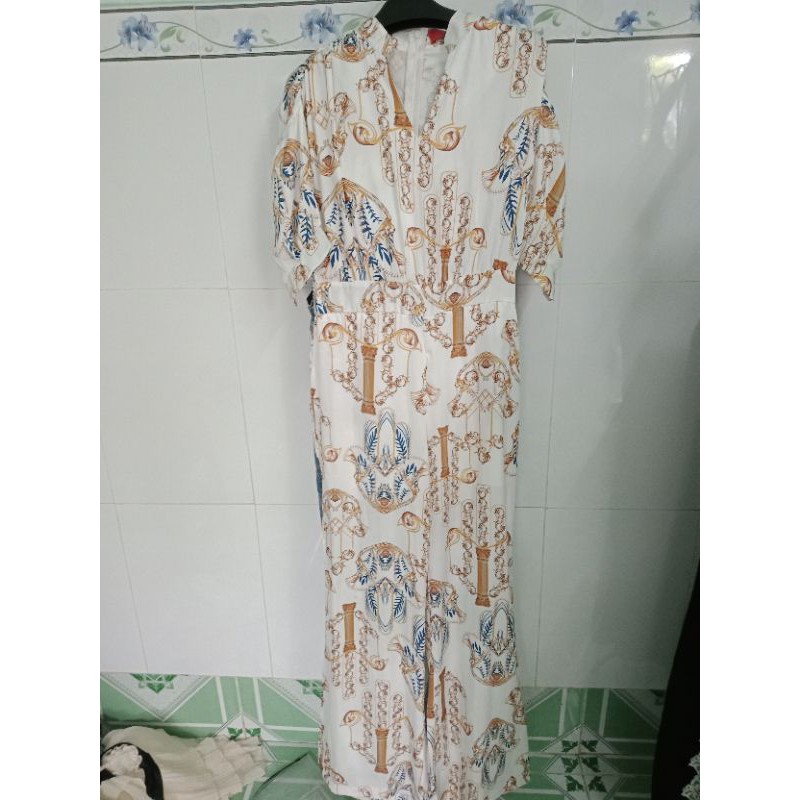 Jum ống rộng lụa dáng dài